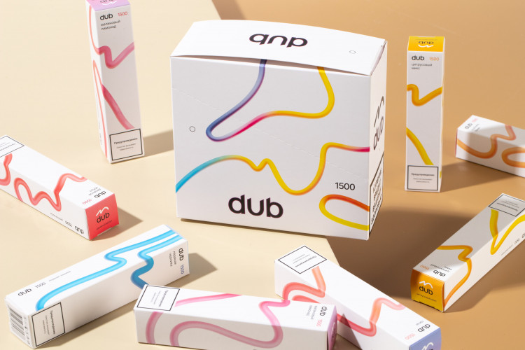 Одноразовая электронная сигарета DUB 1500 - Черника со льдом