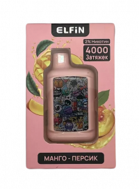 Одноразовая электронная сигарета Elfin Extra (4000) - Манго персик