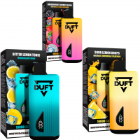 (М) Одноразовая электронная сигарета Duft 10000 - Sour Lemon Drops (Лимонные леденцы)