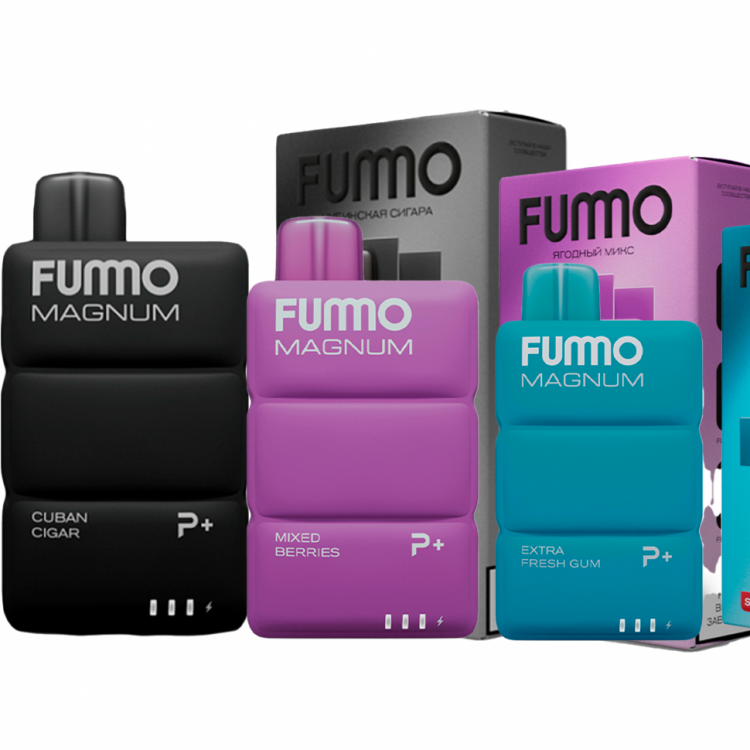 Одноразовая электронная сигарета Fummo Magnum 7500 - арбуз персик мята