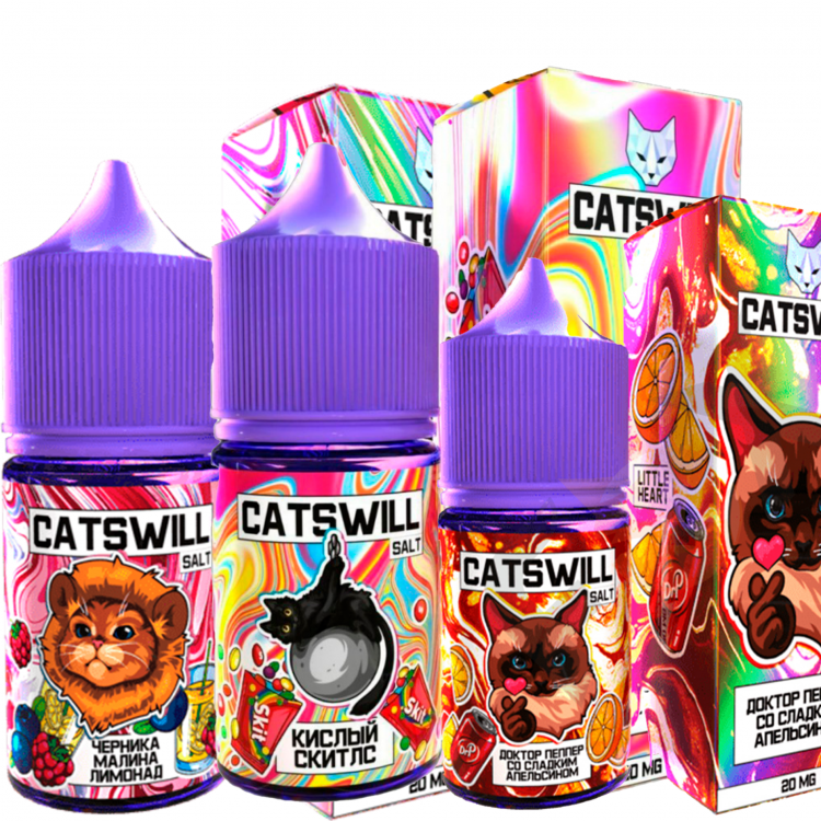 Жидкость Catswill Strong Salt - Клубника Арбуз Жвачка 30 мл (20 Strong)