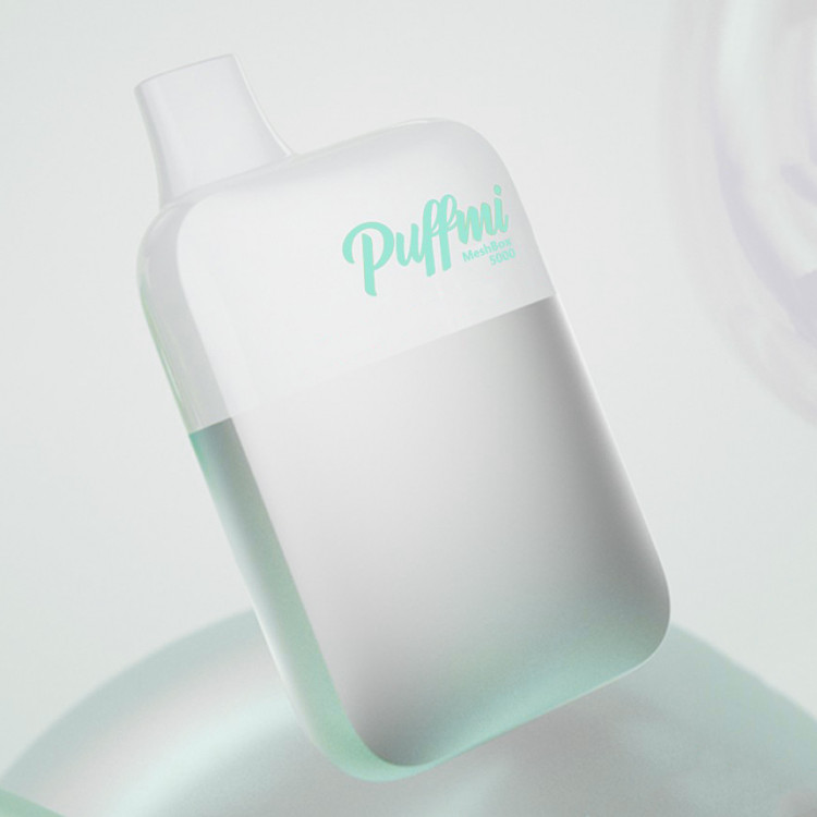 Одноразовая электронная сигарета Puffmi 5000 - Sour apple ice (Кислое яблоко)