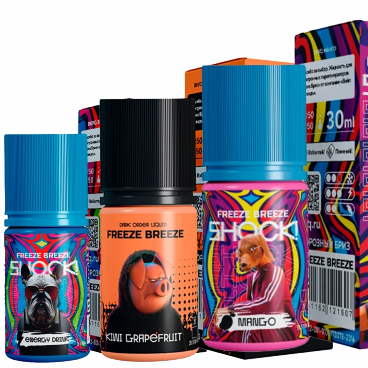 Жидкость Freeze Breeze Shock Strong Salt Ultra - Energy Drink 30 мл (20 Ultra)