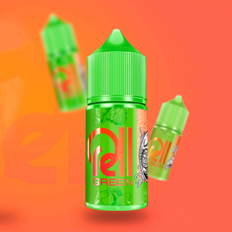 Жидкость Rell Green Hard - Strawberry Grape (Клубника Виноград) 30 мл (20 мг)