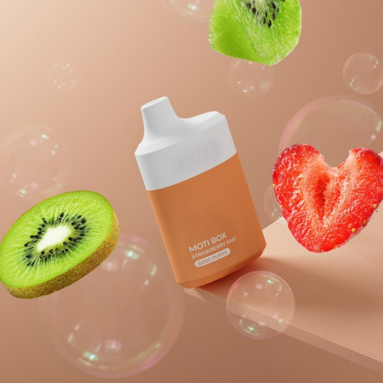 Одноразовая электронная сигарета Moti 6000 - Клубника, Киви