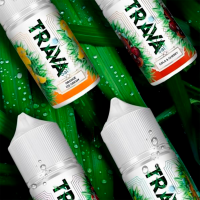 Жидкость TRAVA Salt - Клубника банан молоко лёд 30 мл (20 мг)