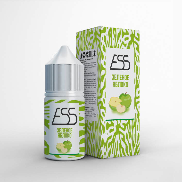 Жидкость ESS Salt - Зеленое яблоко 30 мл (20 мг)