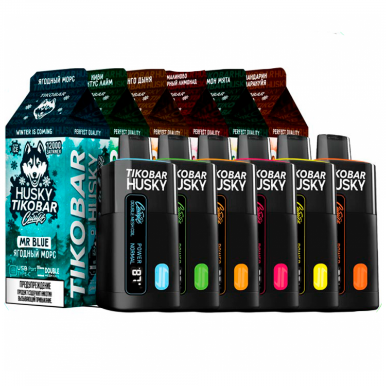Одноразовая электронная сигарета Husky x Tikobar 12000 - Манго, Дыня