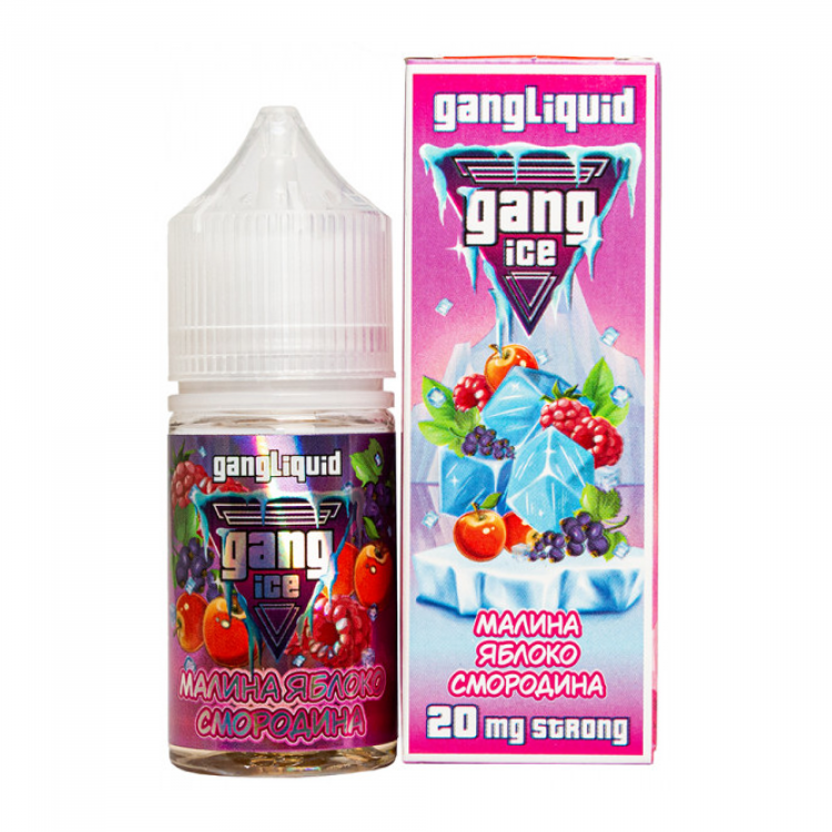 Жидкость Gang Ice Strong Ultra Salt - Малина Яблоко Смородина 30 мл (20 Ultra)