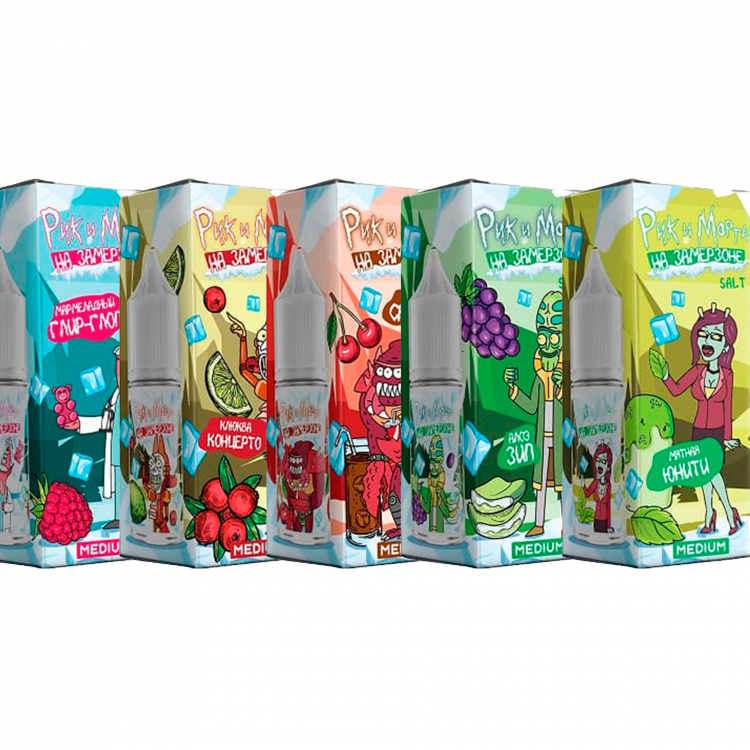 Жидкость Рик и Морти "На замерзоне" Strong Salt - МЯТНОЕ МОРОЖЕНОЕ 30 мл (20 Strong)