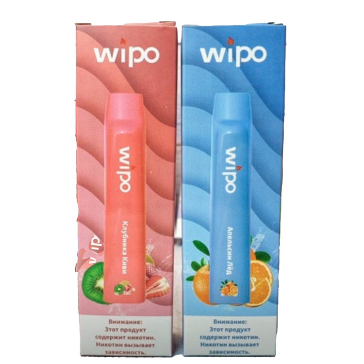 Одноразовая электронная сигарета Wipo 4500 - Клубника Лед