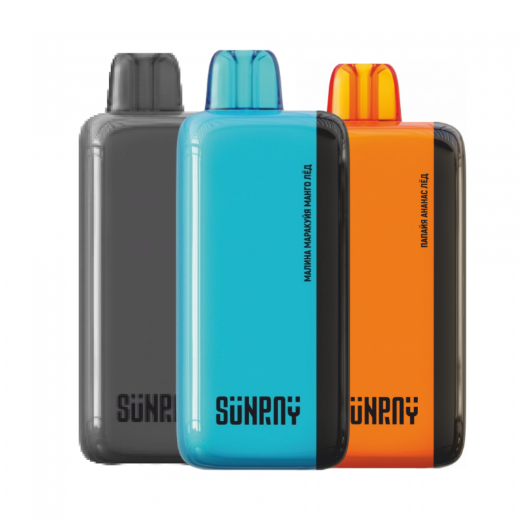 (М) Одноразовая электронная сигарета SunRay 9000 - Grape Lime Ice (виноград, лайм, лёд)