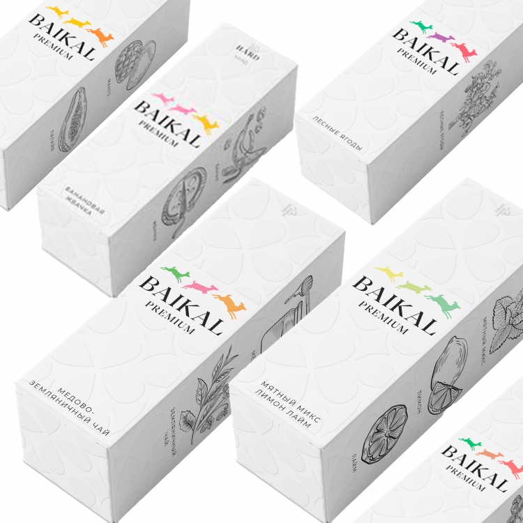 (М) Жидкость Baikal Premium Salt - Мятный микс (лимон, лайм) 10 мл (20 мг)