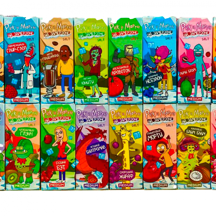 Жидкость Рик и Морти "На замерзоне" Salt - РОЗА ЛИЧИ 30 мл (20 мг)