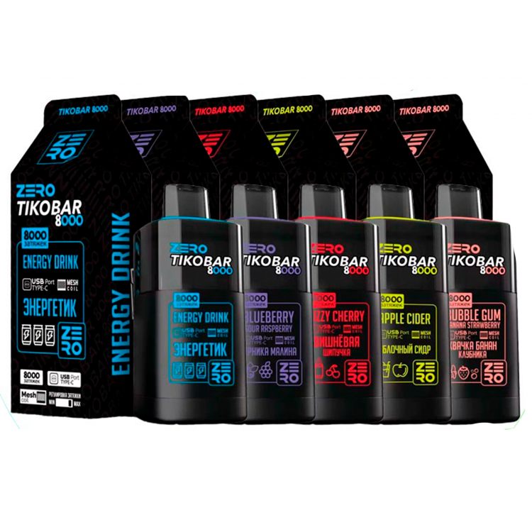 Одноразовая электронная сигарета TIKOBAR 8000 - Mango Orange Guava (Манго Апельсин Гуава)