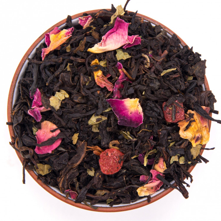 Чай чёрный - Клубника со Сливками, 50 гр