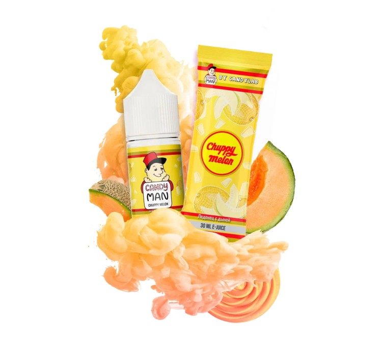 Жидкость CANDYMAN Salt - Chuppy Melon (Леденец с дыней) 30 мл (20 мг)